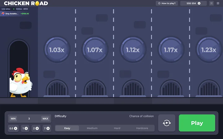 Chicken Road ゲーム開始